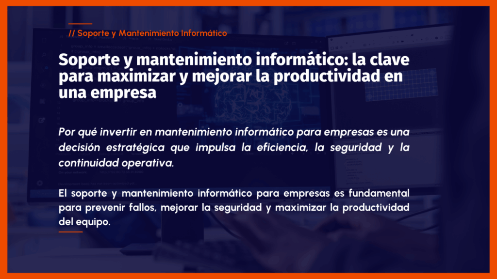 soporte y mantenimiento informático