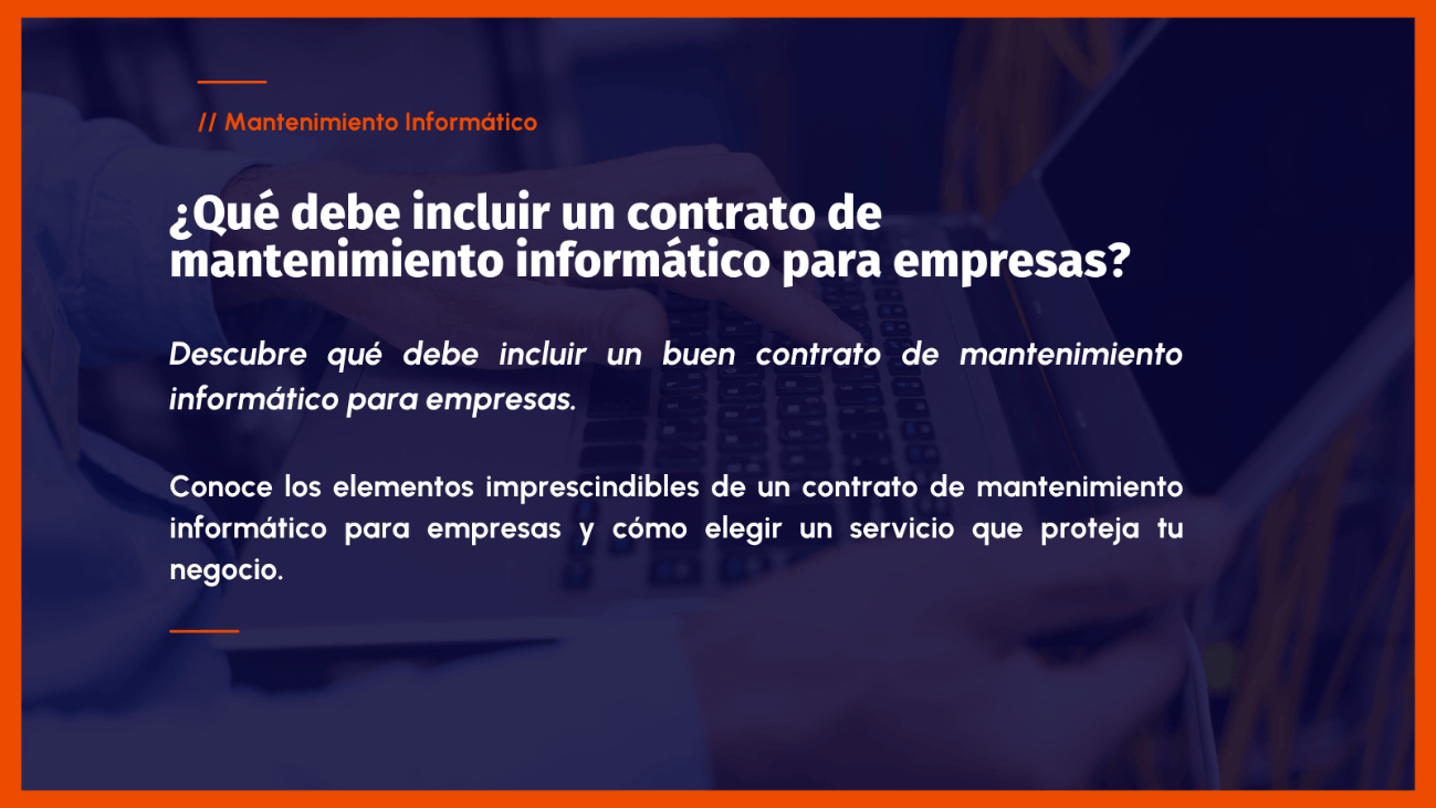 mantenimiento informático para empresas